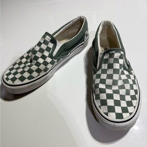Checkered Vans Slip On